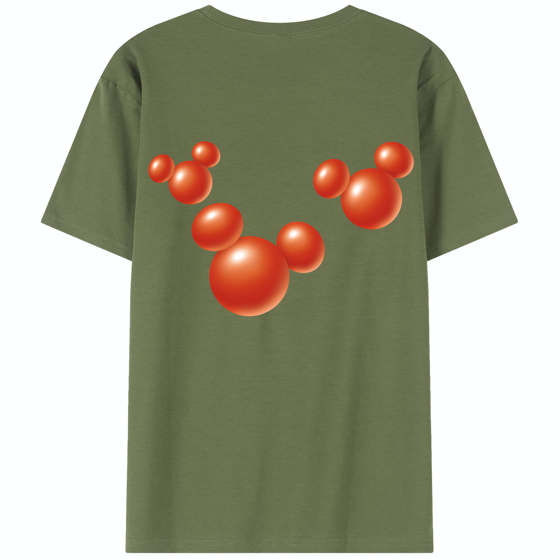 （画像用） ミッキーマウス Mickey Mouse 綿100％半袖Tシャツ（背面プリント）